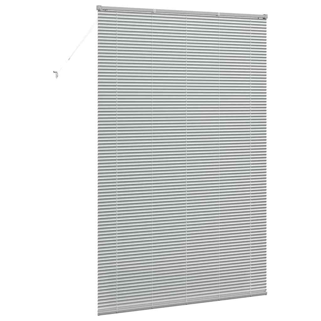 Jaluzea pentru Fereastră Argintiu 140 x 220 cm Aluminiu GartenMobel Dekor