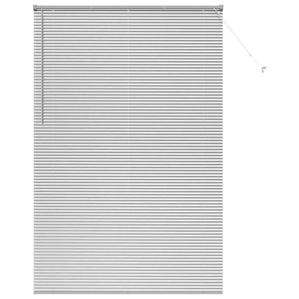 Jaluzea pentru Fereastră Argintiu 140 x 220 cm Aluminiu GartenMobel Dekor