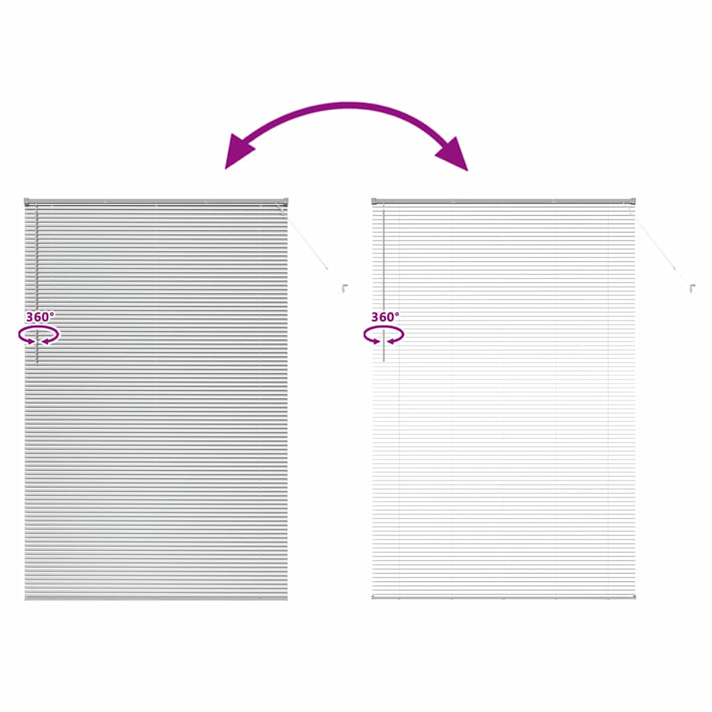 Jaluzea pentru Fereastră Argintiu 140 x 220 cm Aluminiu GartenMobel Dekor