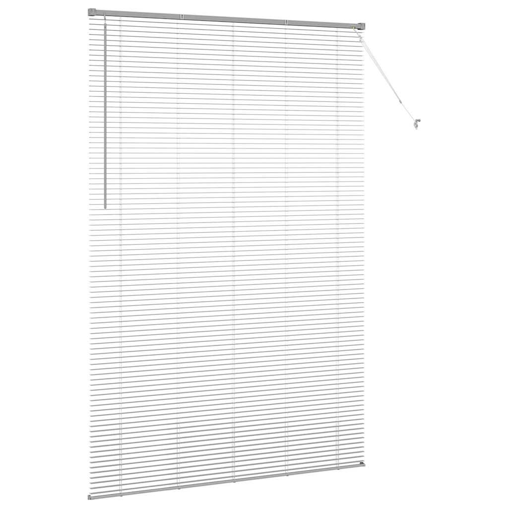 Jaluzea pentru Fereastră Argintiu 140 x 220 cm Aluminiu GartenMobel Dekor