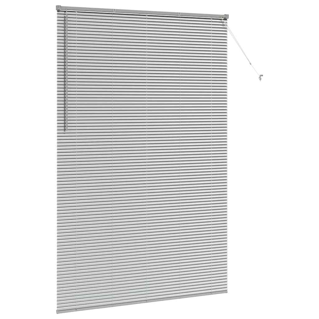 Jaluzea pentru Fereastră Argintiu 140 x 220 cm Aluminiu GartenMobel Dekor