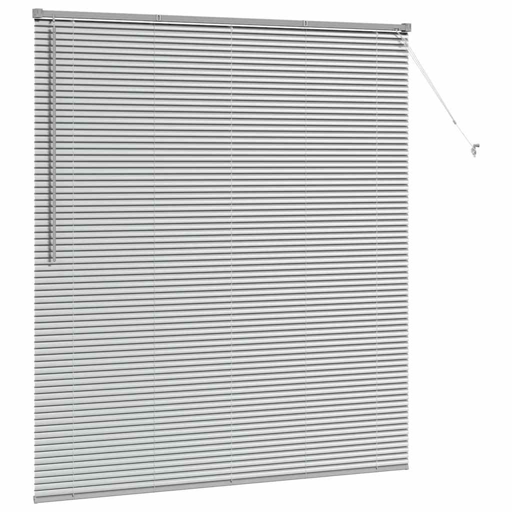 Jaluzea pentru Fereastră Argintiu 160 x 175 cm Aluminiu GartenMobel Dekor