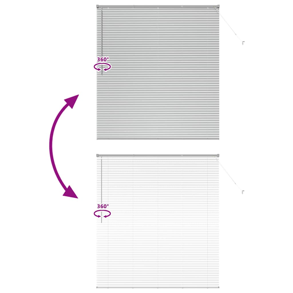 Jaluzea pentru Fereastră Argintiu 160 x 175 cm Aluminiu GartenMobel Dekor
