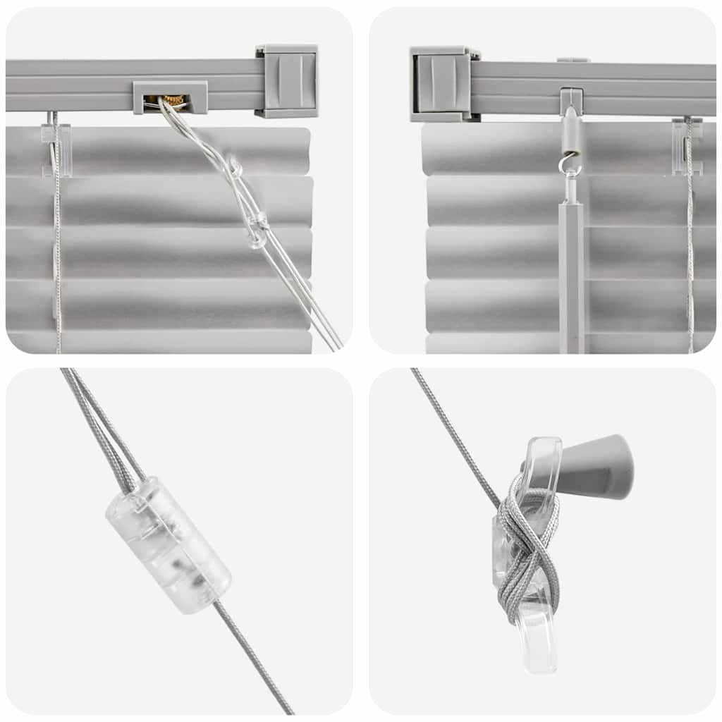 Jaluzea pentru Fereastră Argintiu 160 x 175 cm Aluminiu GartenMobel Dekor