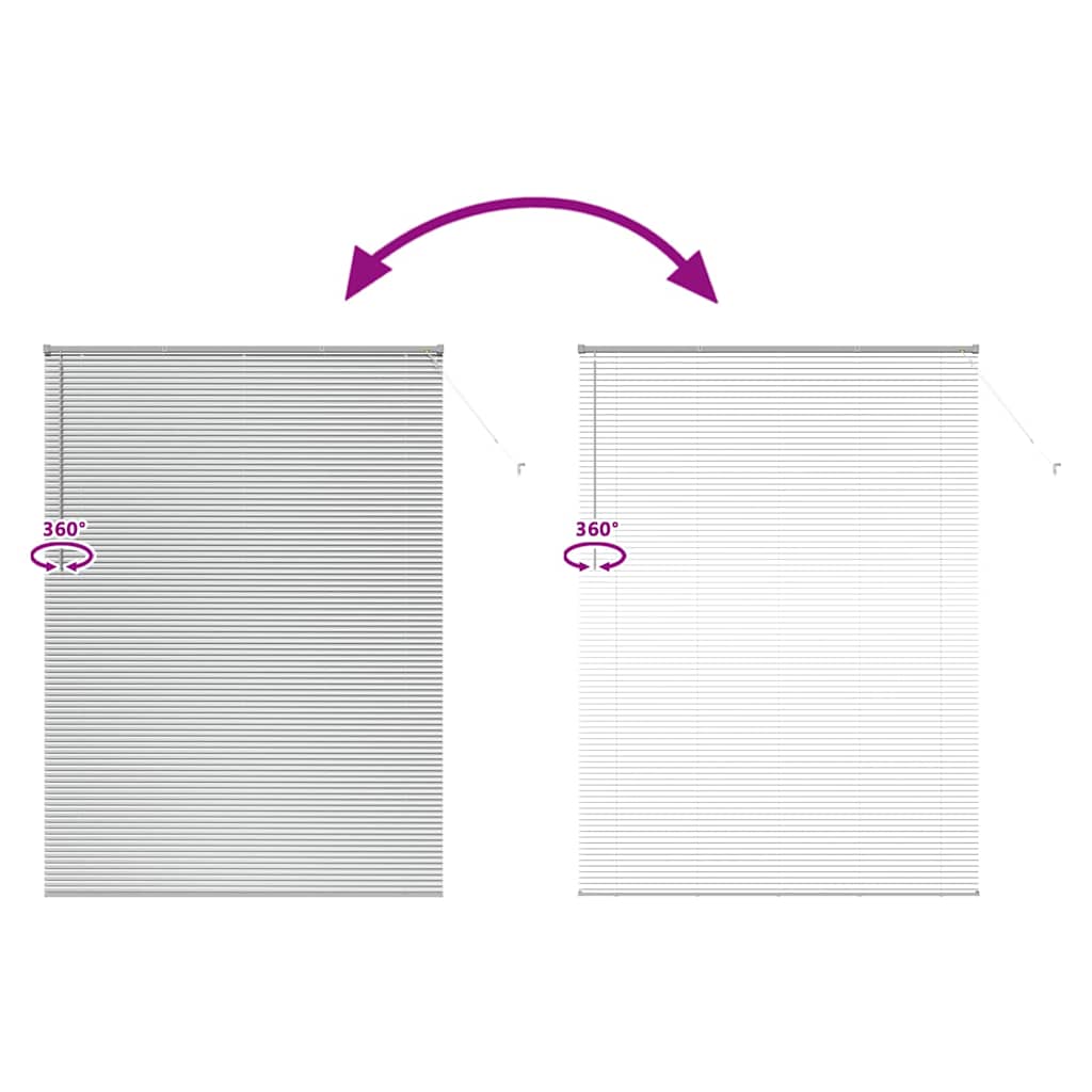 Jaluzea pentru Fereastră Argintiu 160 x 220 cm Aluminiu GartenMobel Dekor
