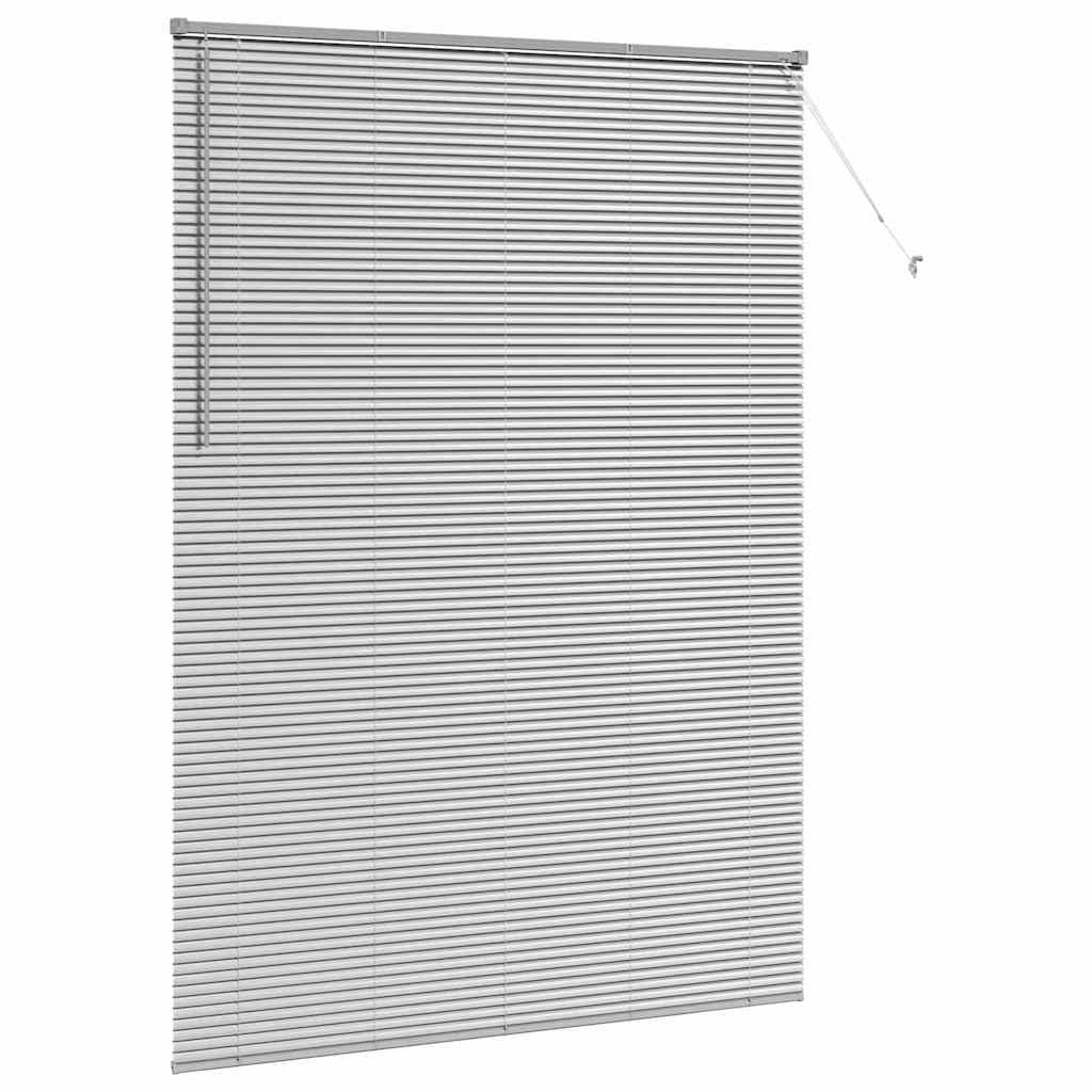 Jaluzea pentru Fereastră Argintiu 160 x 220 cm Aluminiu GartenMobel Dekor
