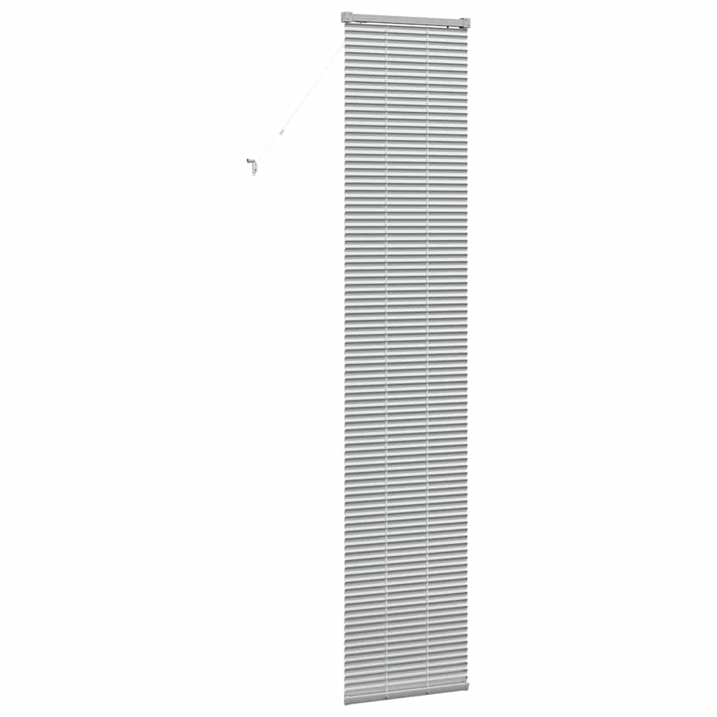 Jaluzea pentru Fereastră Argintiu 80 x 130 cm Aluminiu GartenMobel Dekor
