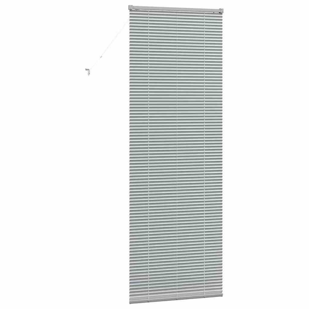 Jaluzea pentru Fereastră Argintiu 80 x 130 cm Aluminiu GartenMobel Dekor