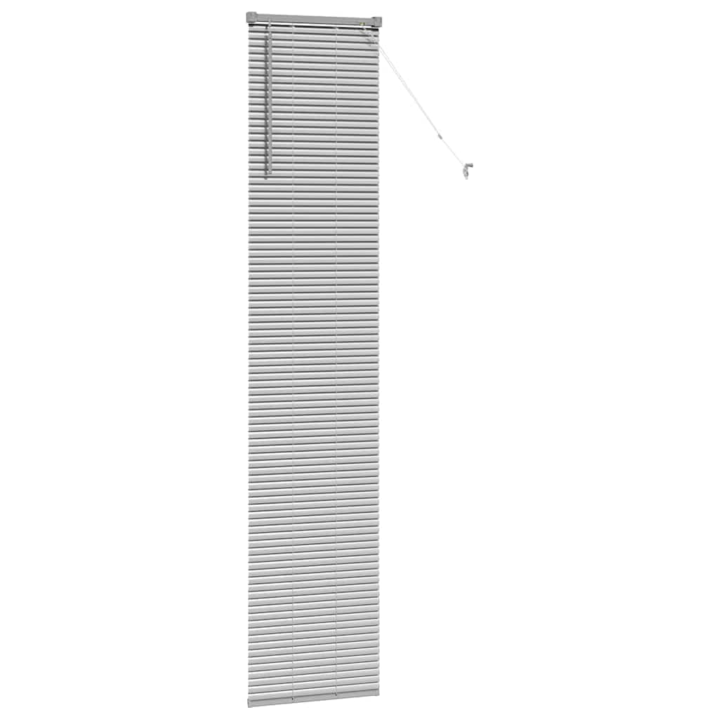 Jaluzea pentru Fereastră Argintiu 80 x 130 cm Aluminiu GartenMobel Dekor