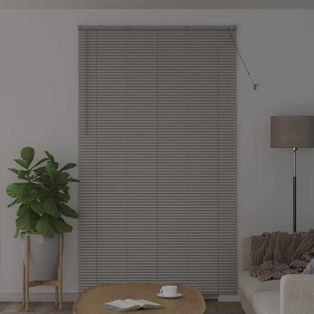 Jaluzea pentru Fereastră Argintiu 80 x 130 cm Aluminiu GartenMobel Dekor