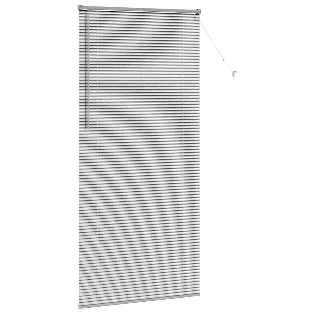 Jaluzea pentru Fereastră Argintiu 80 x 130 cm Aluminiu GartenMobel Dekor