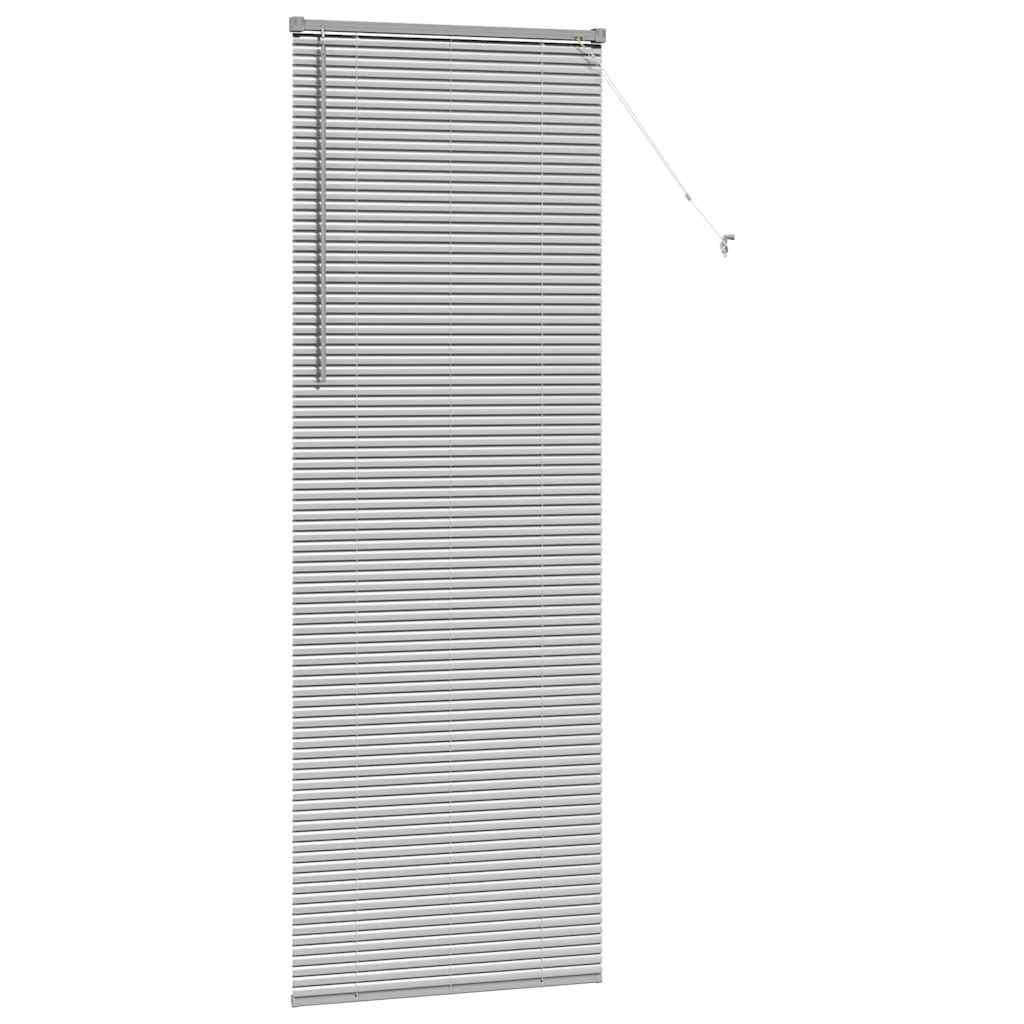 Jaluzea pentru Fereastră Argintiu 80 x 130 cm Aluminiu GartenMobel Dekor