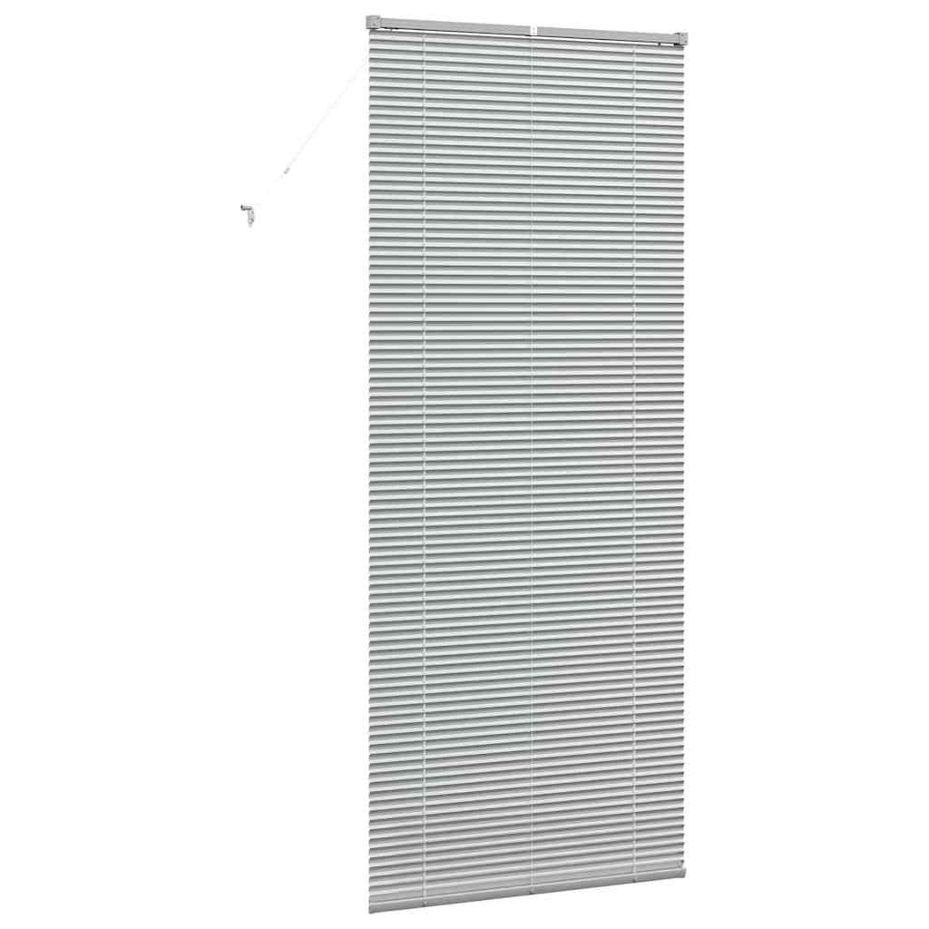 Jaluzea pentru Fereastră Argintiu 80 x 130 cm Aluminiu GartenMobel Dekor