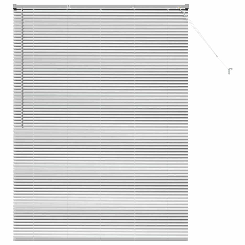 Jaluzea pentru Fereastră Argintiu 80 x 130 cm Aluminiu GartenMobel Dekor