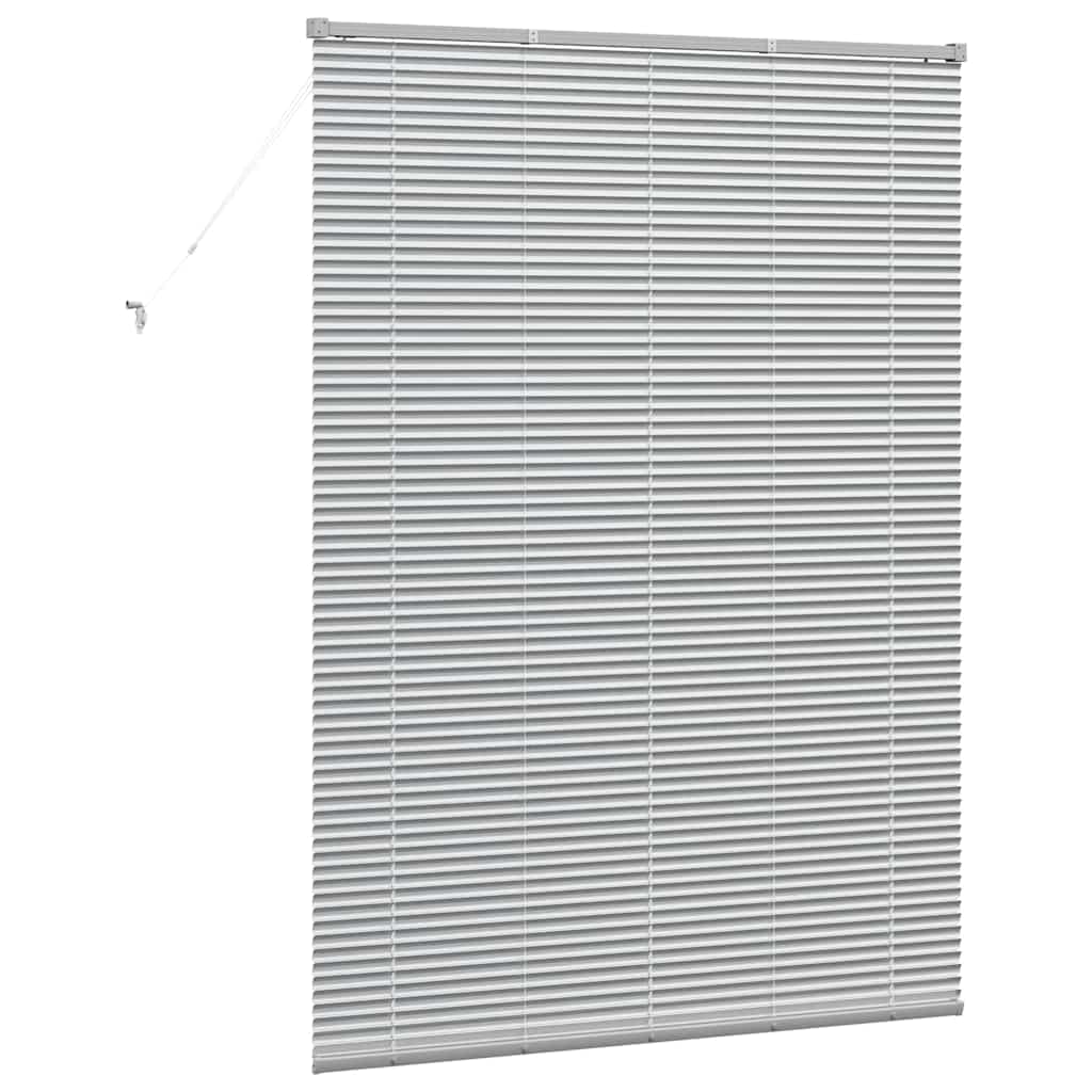 Jaluzea pentru Fereastră Argintiu 80 x 130 cm Aluminiu GartenMobel Dekor