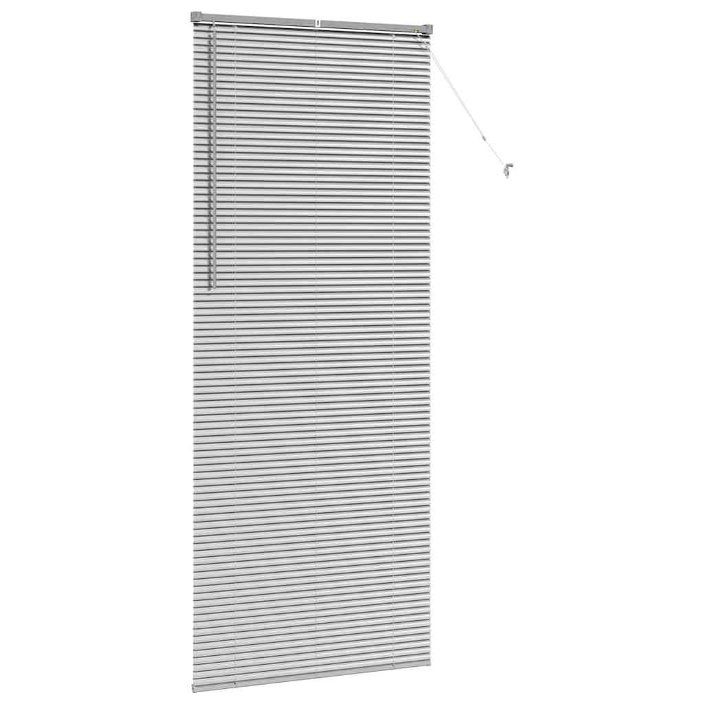 Jaluzea pentru Fereastră Argintiu 80 x 130 cm Aluminiu GartenMobel Dekor