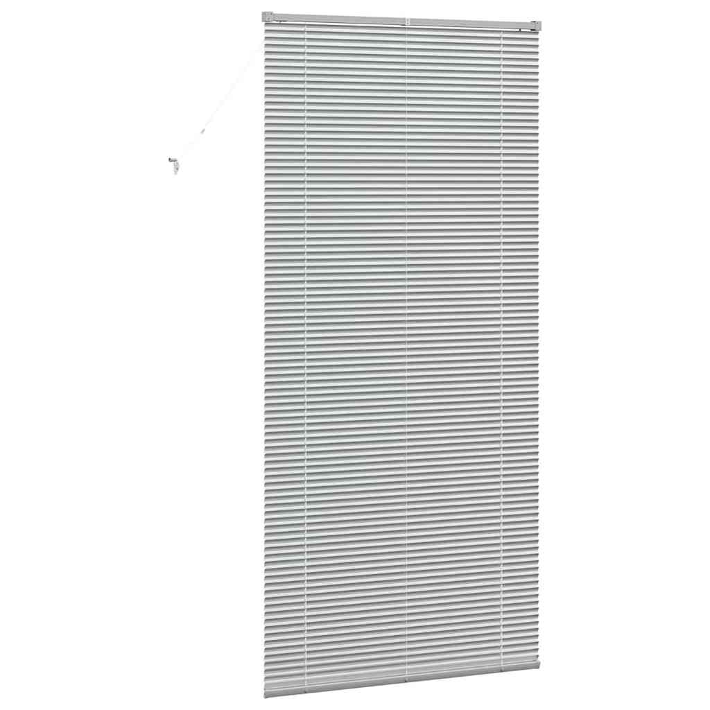 Jaluzea pentru Fereastră Argintiu 80 x 130 cm Aluminiu GartenMobel Dekor