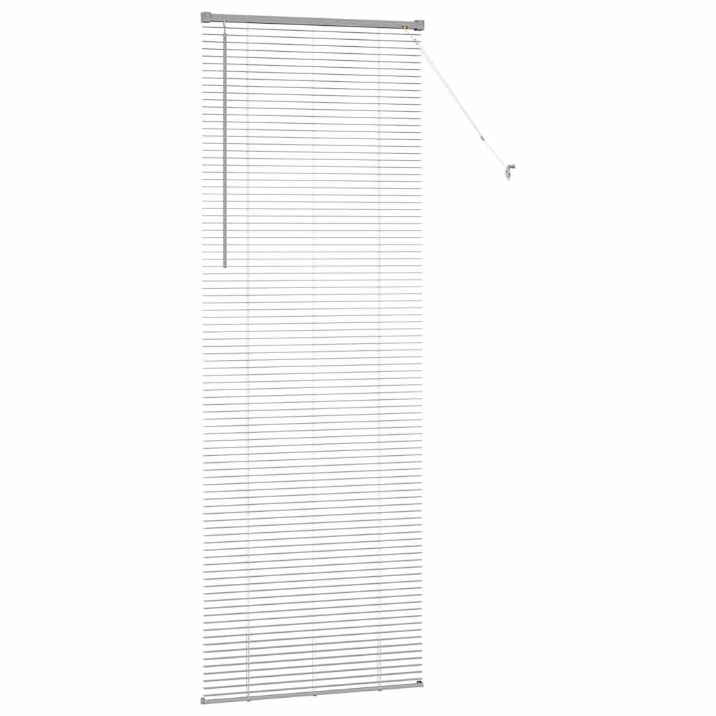 Jaluzea pentru Fereastră Argintiu 80 x 130 cm Aluminiu GartenMobel Dekor