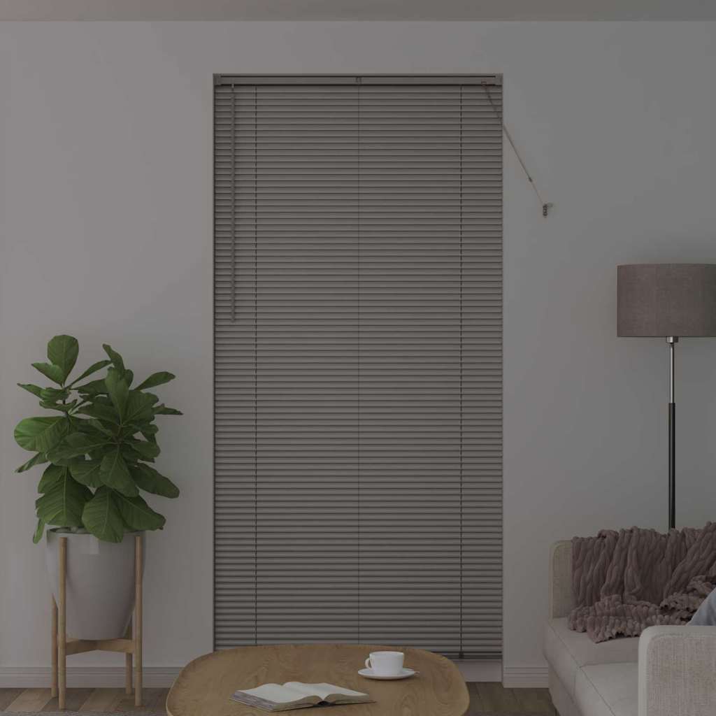 Jaluzea pentru Fereastră Argintiu 80 x 130 cm Aluminiu GartenMobel Dekor