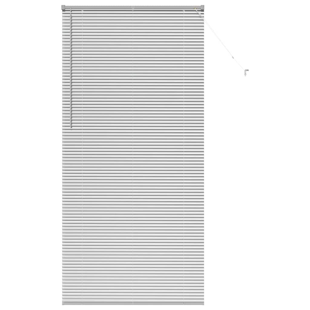 Jaluzea pentru Fereastră Argintiu 80 x 130 cm Aluminiu GartenMobel Dekor