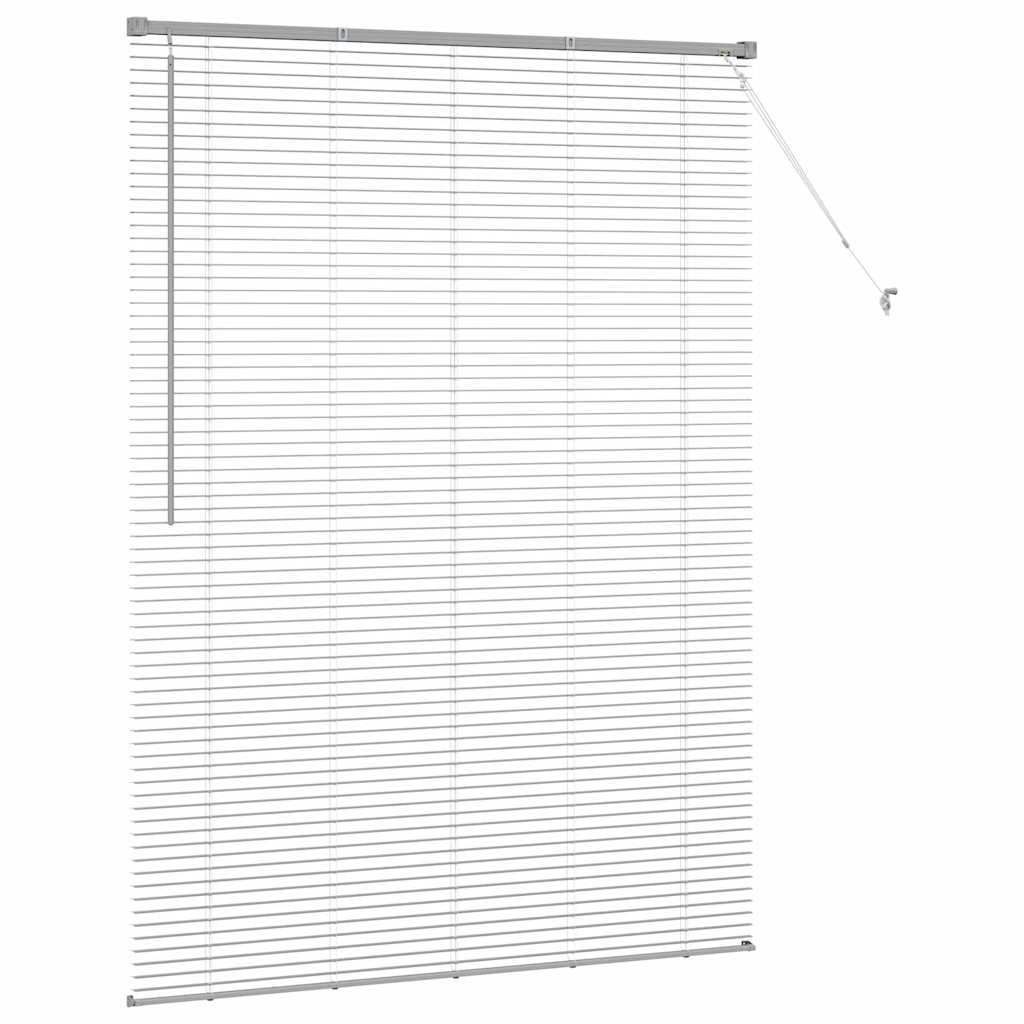 Jaluzea pentru Fereastră Argintiu 80 x 130 cm Aluminiu GartenMobel Dekor
