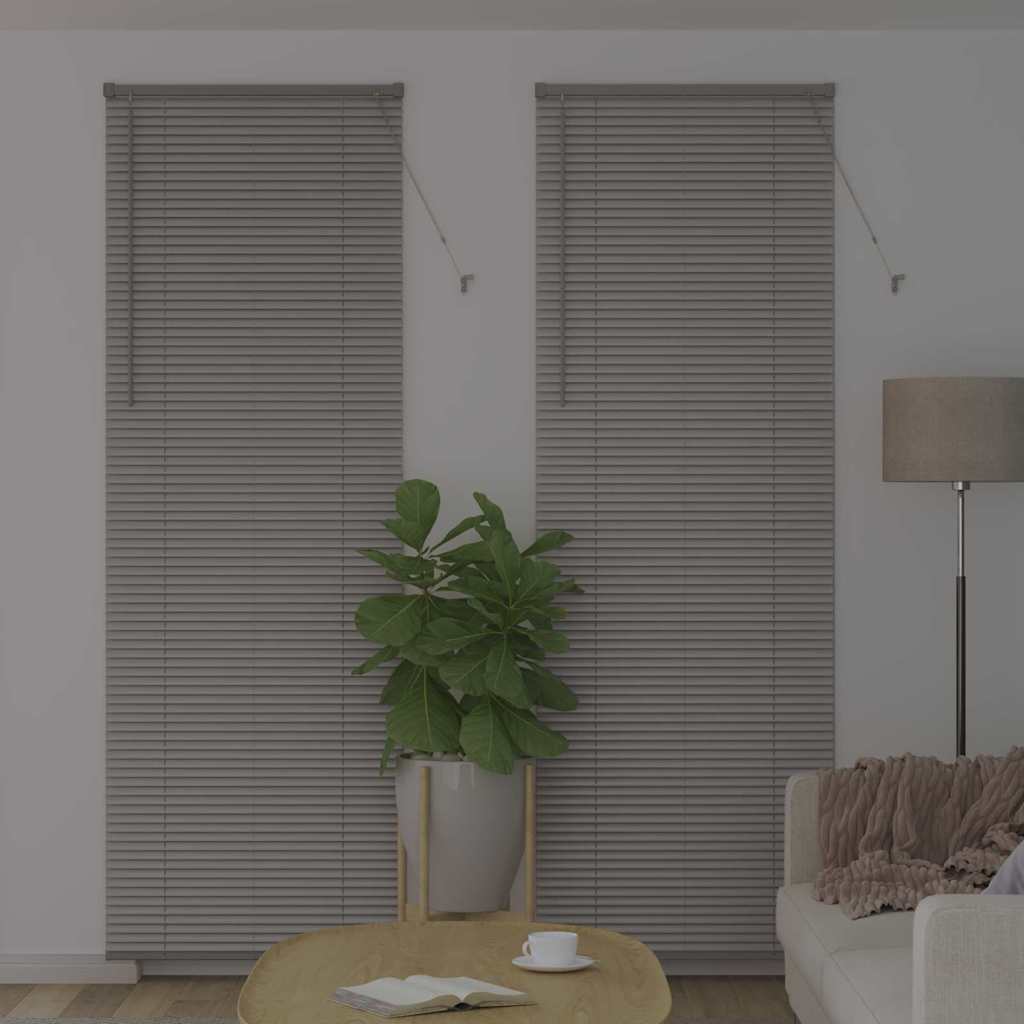 Jaluzea pentru Fereastră Argintiu 80 x 130 cm Aluminiu GartenMobel Dekor