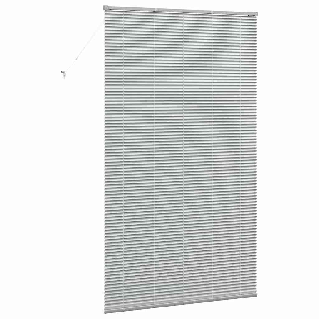 Jaluzea pentru Fereastră Argintiu 80 x 130 cm Aluminiu GartenMobel Dekor
