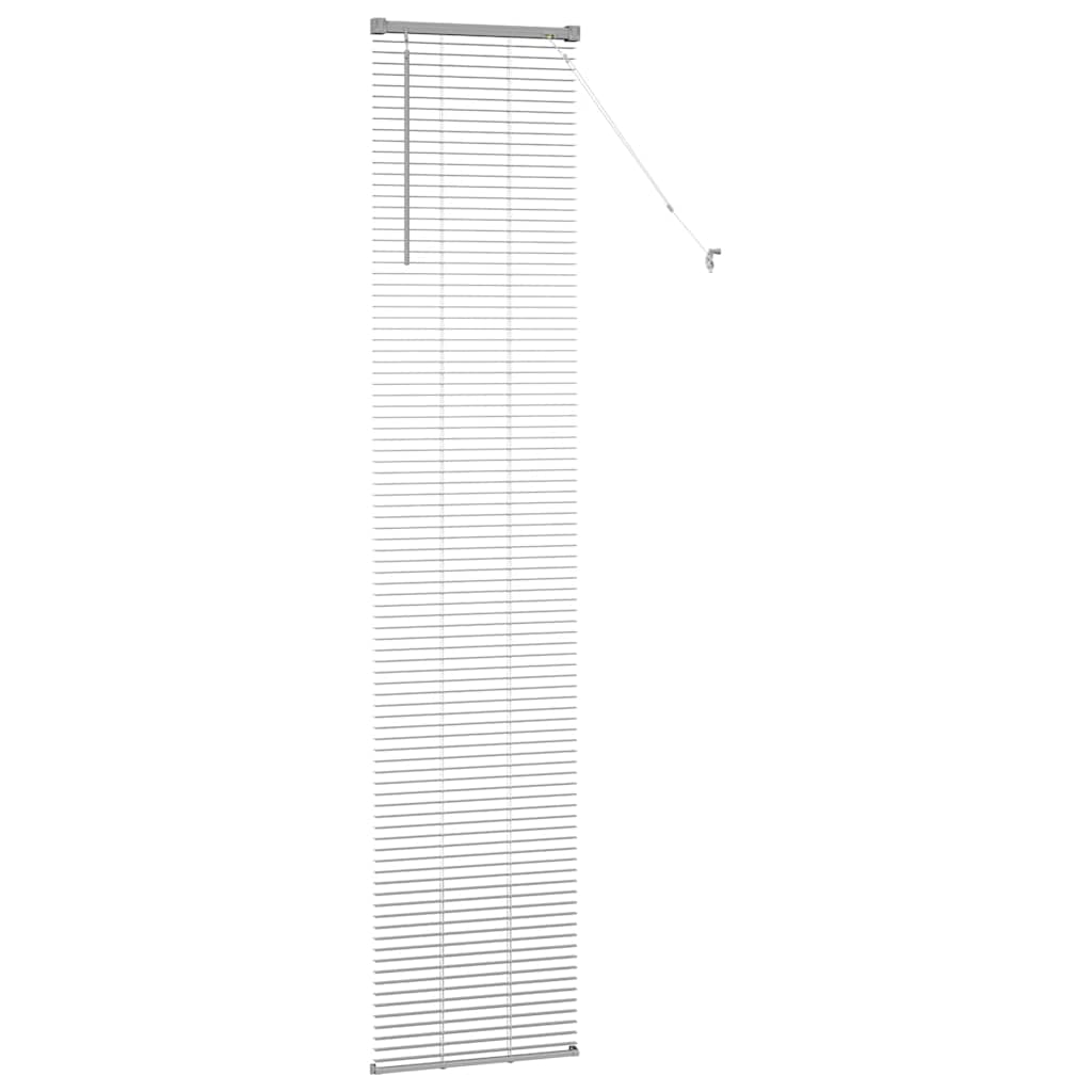 Jaluzea pentru Fereastră Argintiu 80 x 130 cm Aluminiu GartenMobel Dekor