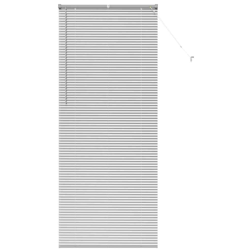 Jaluzea pentru Fereastră Argintiu 80 x 130 cm Aluminiu GartenMobel Dekor