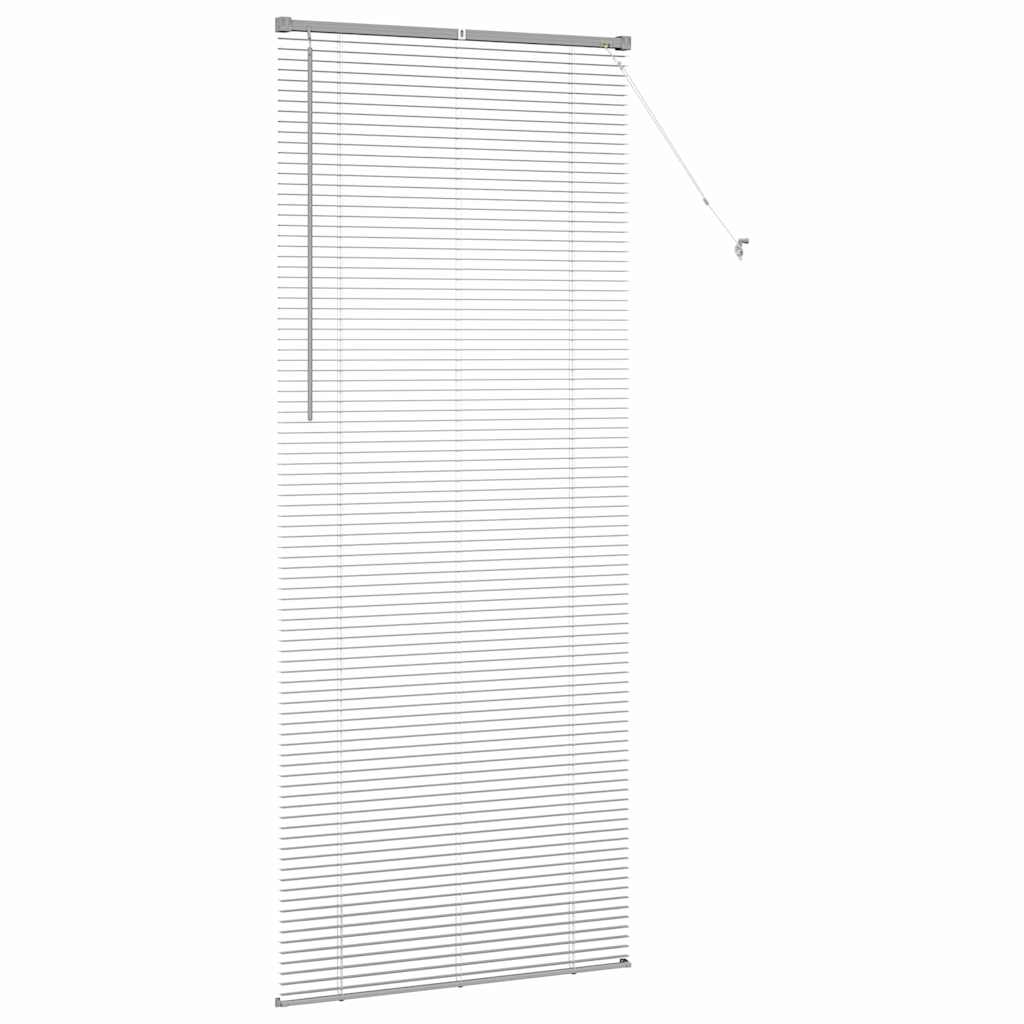 Jaluzea pentru Fereastră Argintiu 80 x 130 cm Aluminiu GartenMobel Dekor