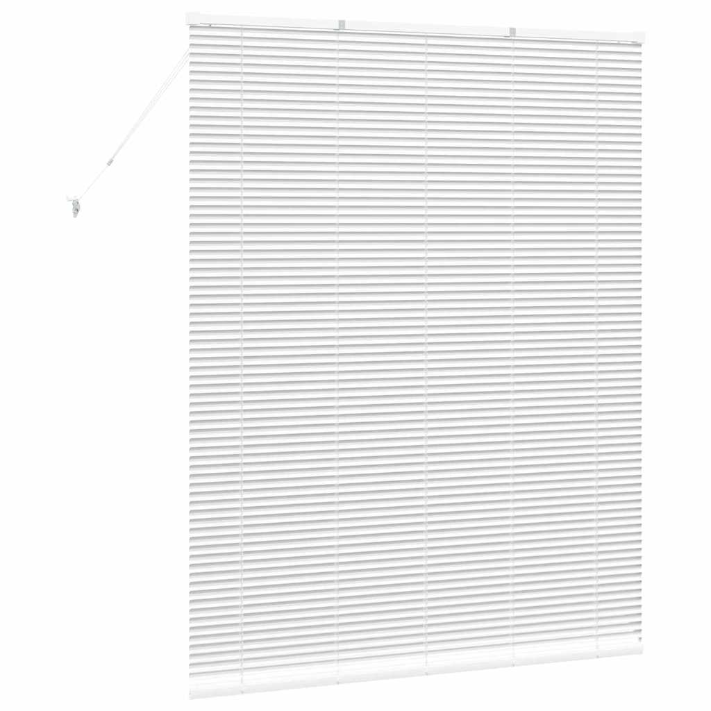 Jaluzea pentru Fereastră cu perdele Altele Manual Alb 140 x 175 cm Aluminiu GartenMobel Dekor