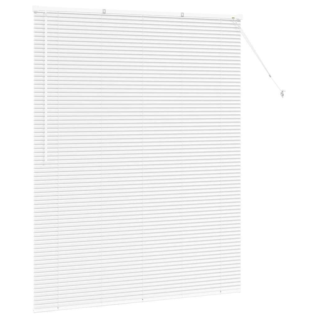 Jaluzea pentru Fereastră cu perdele Altele Manual Alb 140 x 175 cm Aluminiu GartenMobel Dekor