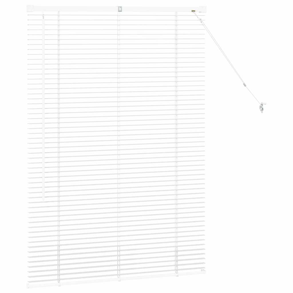 Jaluzea pentru Fereastră cu perdele Altele Manual Alb 80 x 130 cm Aluminiu GartenMobel Dekor