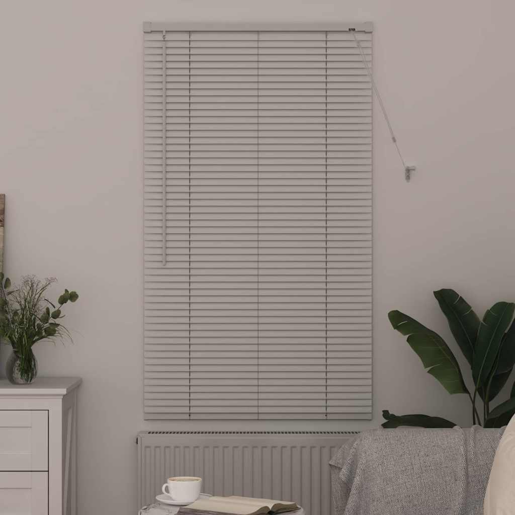 Jaluzea pentru Fereastră cu perdele Altele Manual Alb 80 x 130 cm Aluminiu GartenMobel Dekor
