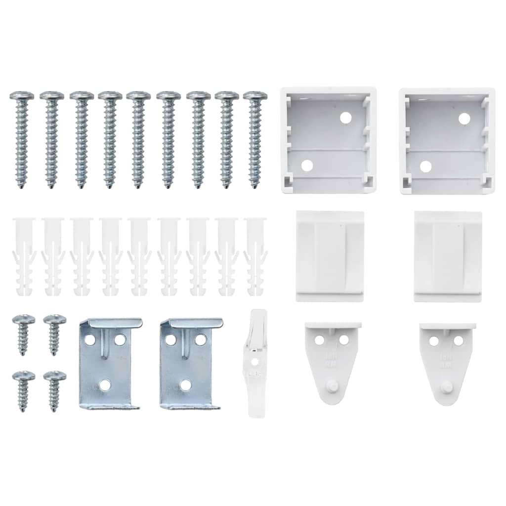 Jaluzea pentru Fereastră cu perdele Altele Manual Alb 80 x 130 cm Aluminiu GartenMobel Dekor