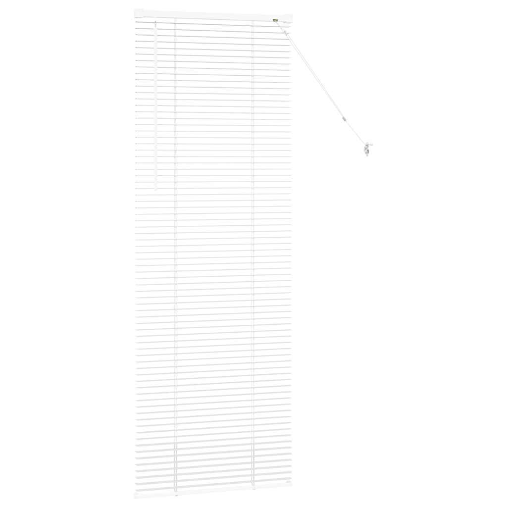 Jaluzea pentru Fereastră cu perdele Altele Manual Alb 80 x 130 cm Aluminiu GartenMobel Dekor