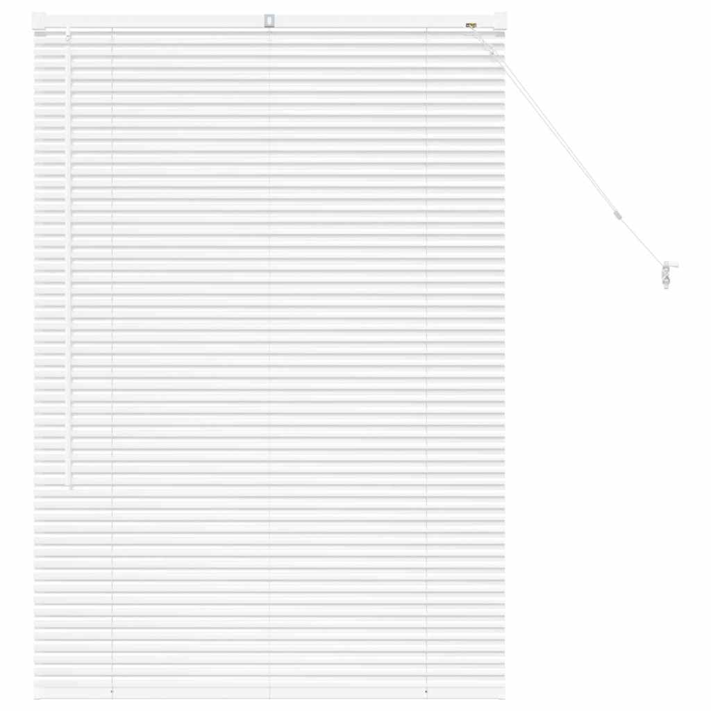 Jaluzea pentru Fereastră cu perdele Altele Manual Alb 80 x 130 cm Aluminiu GartenMobel Dekor