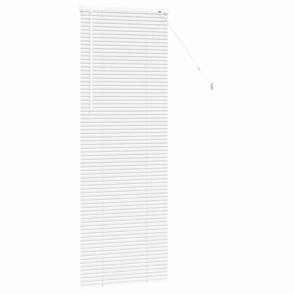Jaluzea pentru Fereastră cu perdele Altele Manual Alb 80 x 130 cm Aluminiu GartenMobel Dekor