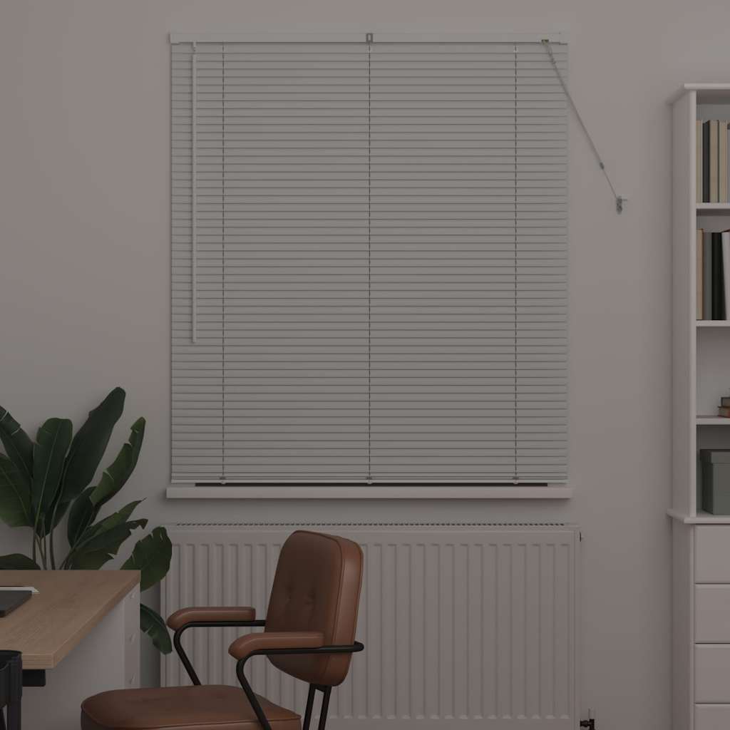 Jaluzea pentru Fereastră cu perdele Altele Manual Alb 80 x 130 cm Aluminiu GartenMobel Dekor