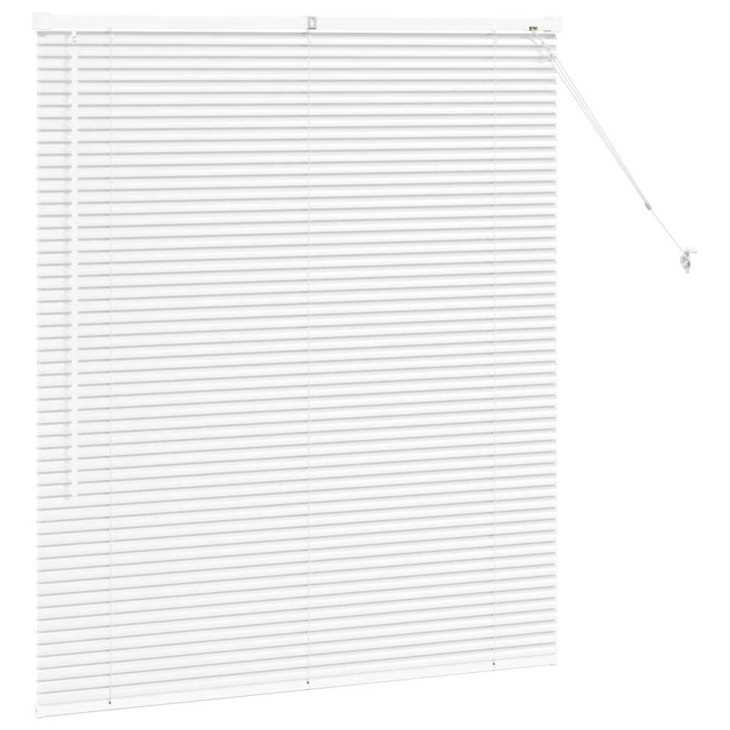 Jaluzea pentru Fereastră cu perdele Altele Manual Alb 80 x 130 cm Aluminiu GartenMobel Dekor