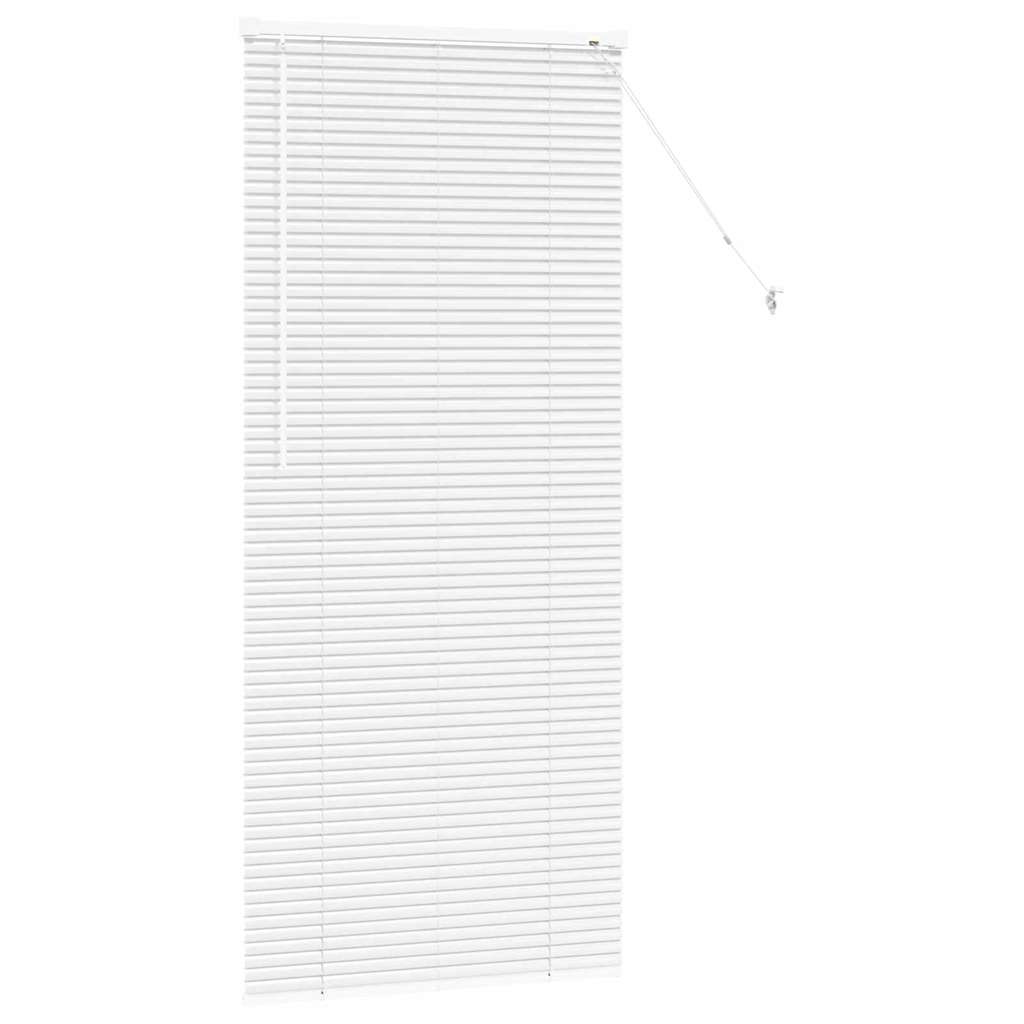 Jaluzea pentru Fereastră cu perdele Altele Manual Alb 80 x 130 cm Aluminiu GartenMobel Dekor