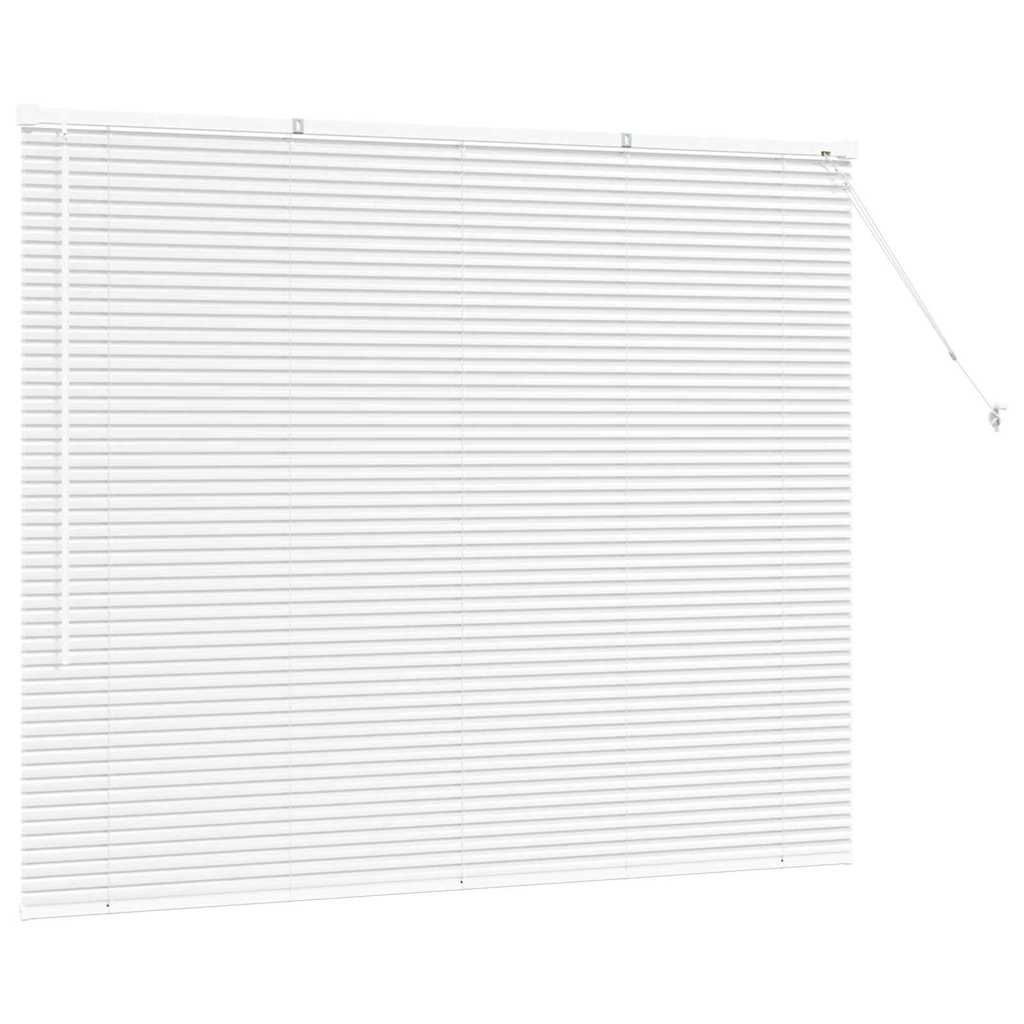 Jaluzea pentru Fereastră cu perdele Altele Manual Alb 80 x 130 cm Aluminiu GartenMobel Dekor