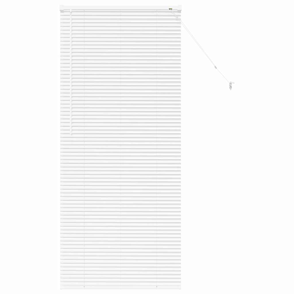 Jaluzea pentru Fereastră cu perdele Altele Manual Alb 80 x 130 cm Aluminiu GartenMobel Dekor