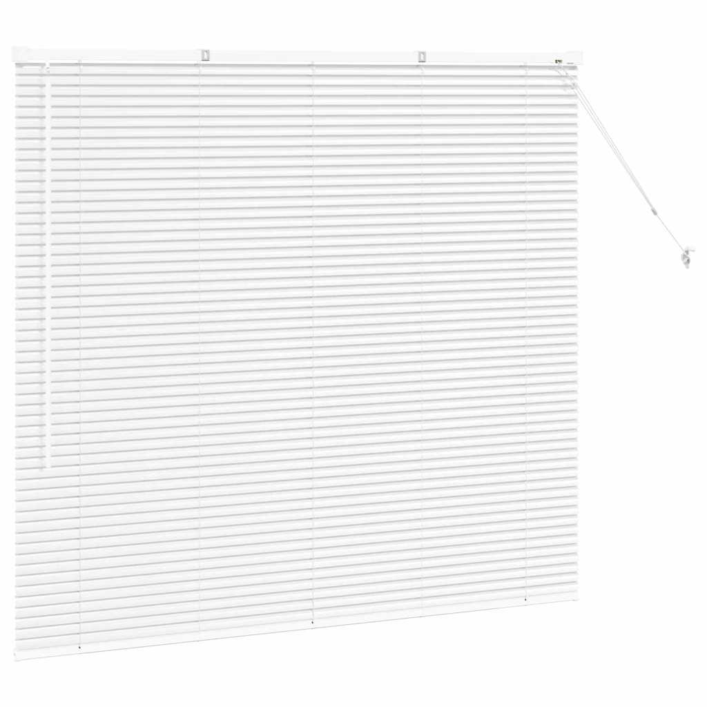 Jaluzea pentru Fereastră cu perdele Altele Manual Alb 80 x 130 cm Aluminiu GartenMobel Dekor