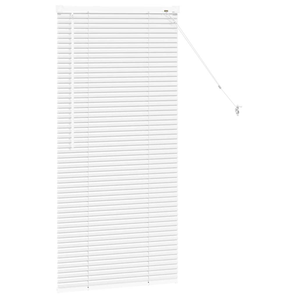Jaluzea pentru Fereastră cu perdele Altele Manual Alb 80 x 130 cm Aluminiu GartenMobel Dekor