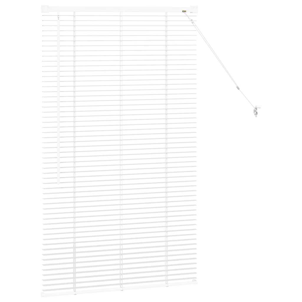 Jaluzea pentru Fereastră cu perdele Altele Manual Alb 80 x 130 cm Aluminiu GartenMobel Dekor