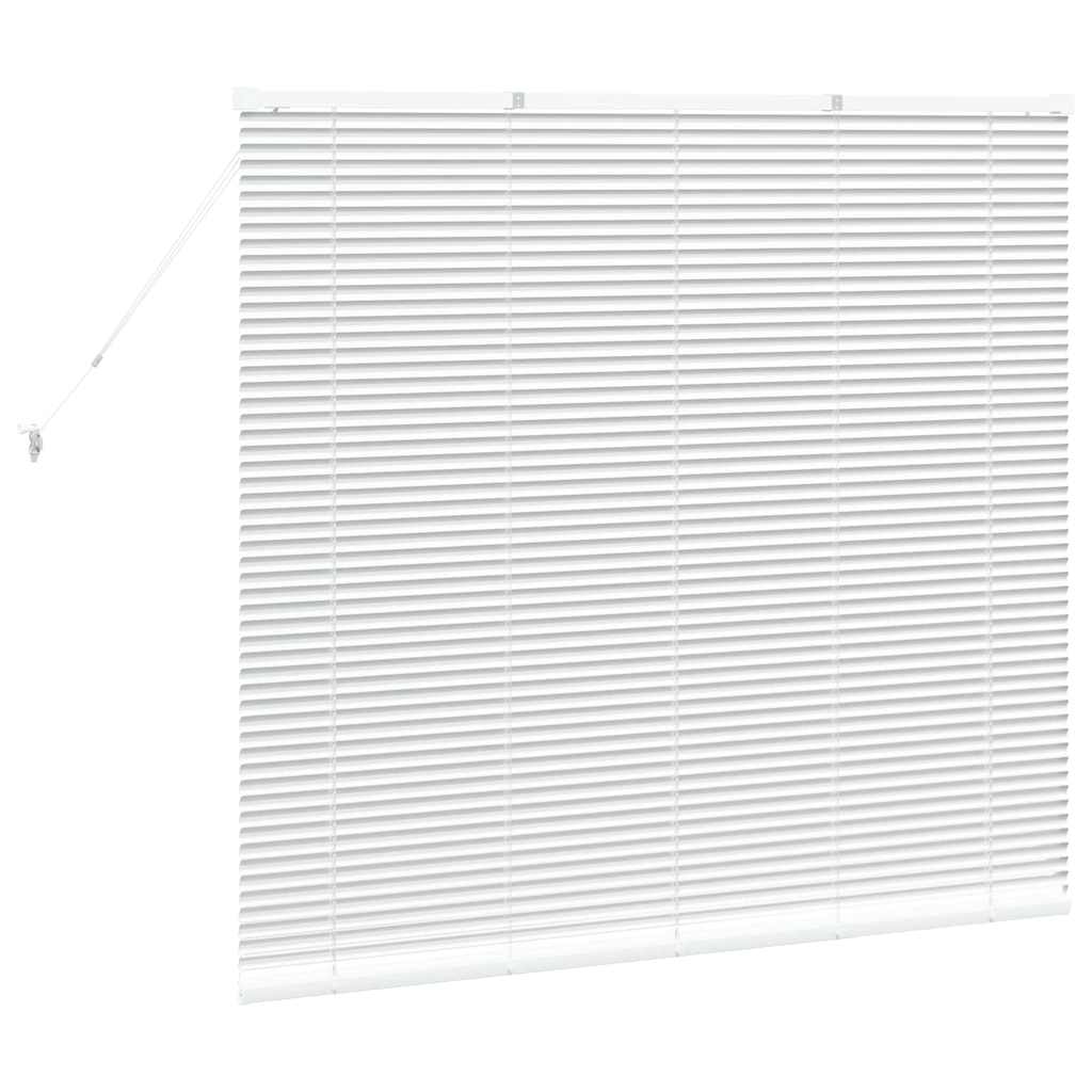 Jaluzea pentru Fereastră cu perdele Altele Manual Alb 80 x 130 cm Aluminiu GartenMobel Dekor