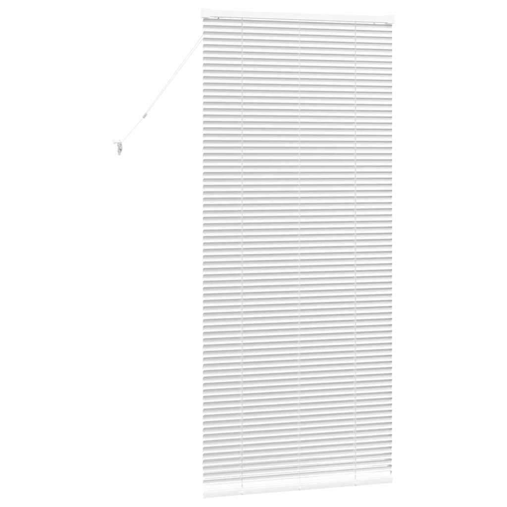 Jaluzea pentru Fereastră cu perdele Altele Manual Alb 80 x 130 cm Aluminiu GartenMobel Dekor