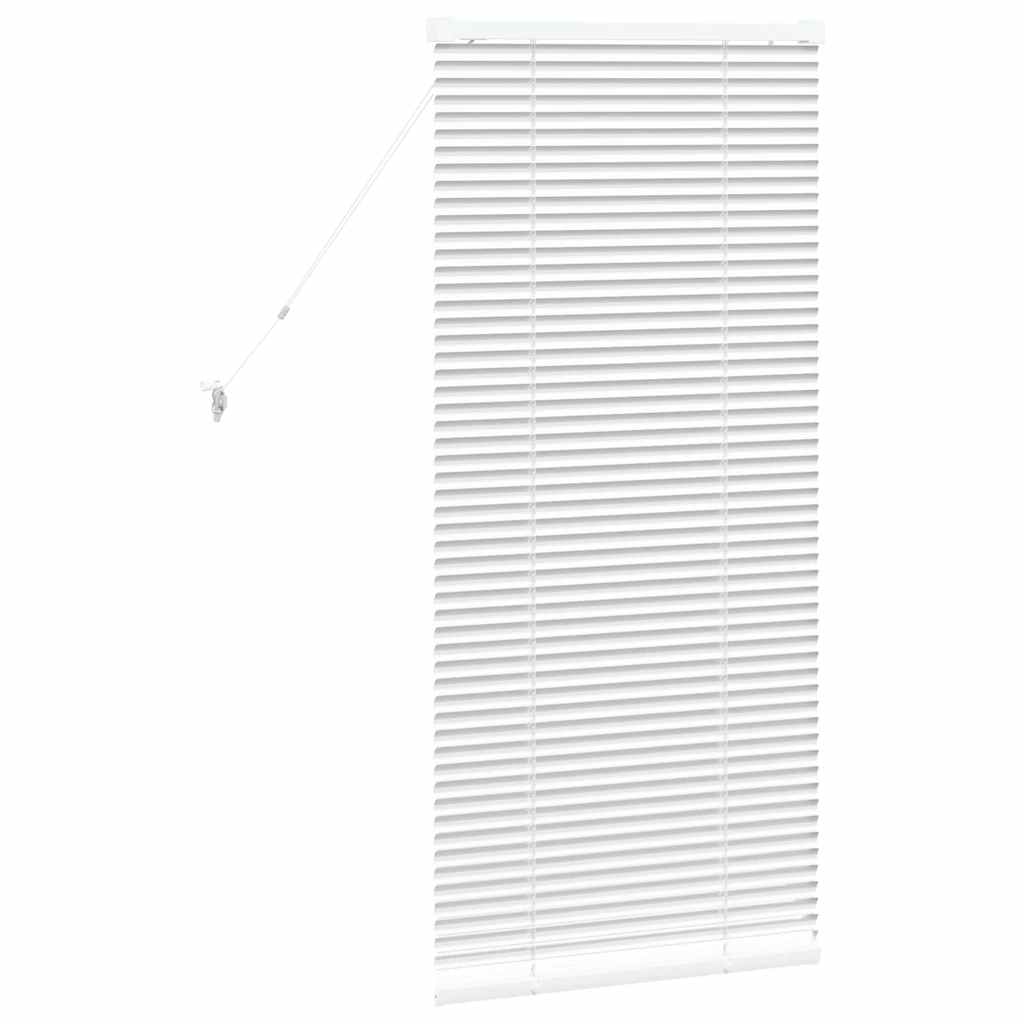 Jaluzea pentru Fereastră cu perdele Altele Manual Alb 80 x 130 cm Aluminiu GartenMobel Dekor