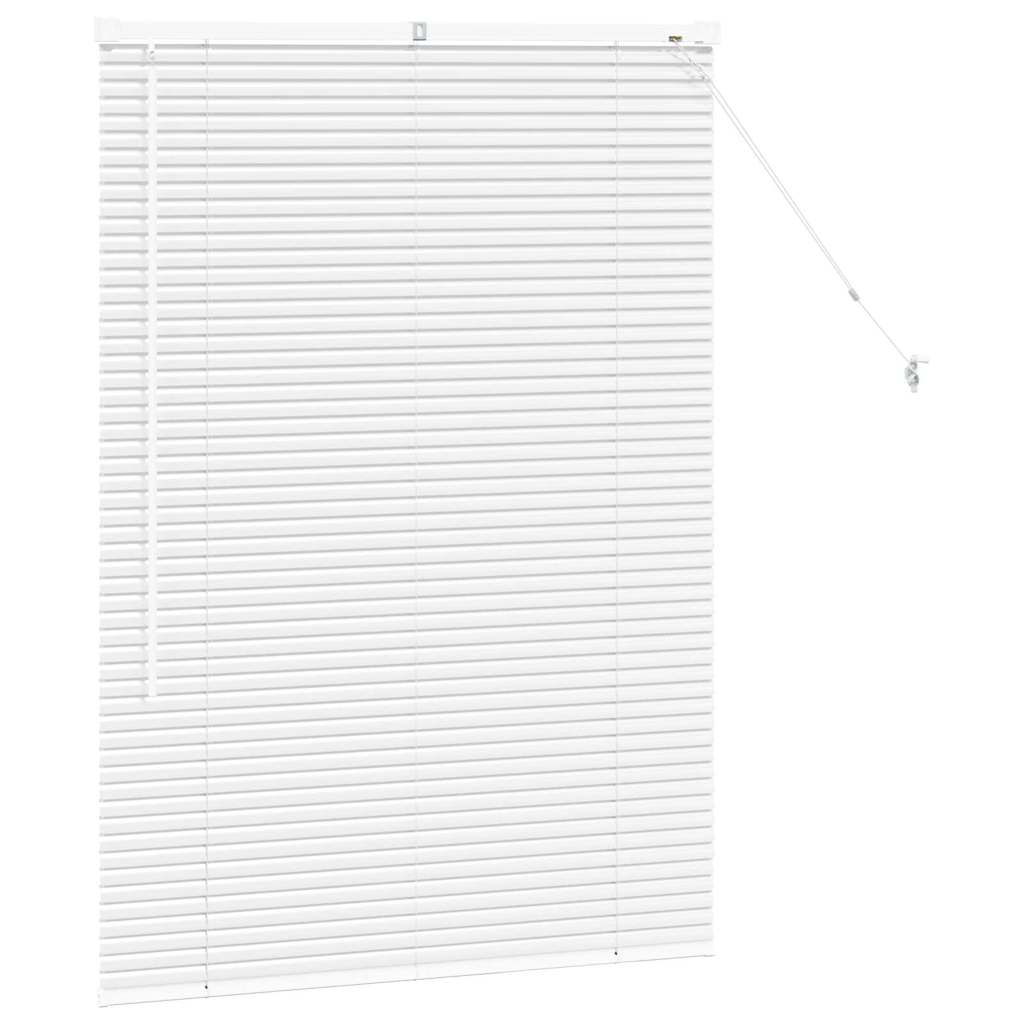 Jaluzea pentru Fereastră cu perdele Altele Manual Alb 80 x 130 cm Aluminiu GartenMobel Dekor